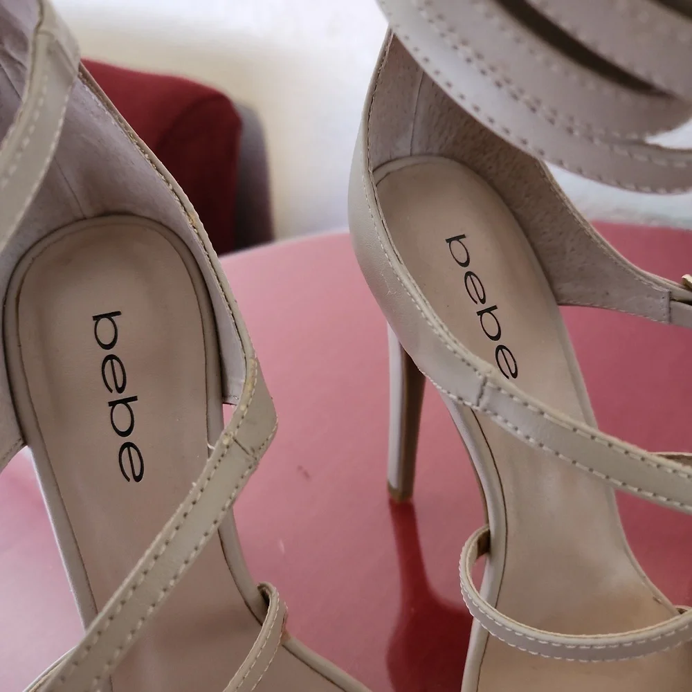 Bebe beige high heels size 6 - Picture 9 of 16